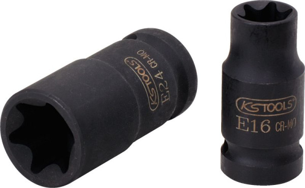 KS Tools 1/2" Torx-E-Kraft-Stecknuss, kurz, E18, 911.0963