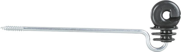 Patura Ringisolator mit langem Schaft, Schaftlänge 20 cm Holzgewinde (10 Stück / Pack), 101610