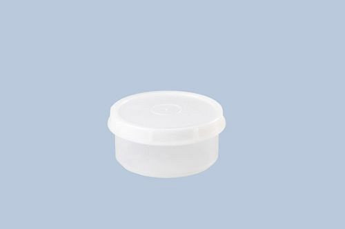 DENIOS Schraubdose 250 ml, aus PP, rund, transparent, mit Deckel, lebensmittelgeeignet, VE: 25 Stück, 308397