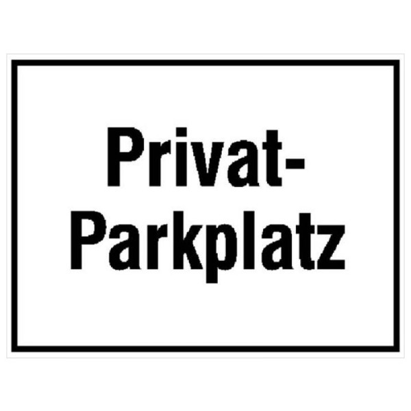 Stein HGS Parkplatzkennzeichnung/ Hinweisschild, Privatparkplatz, 300 x 200 mm, 11.5577