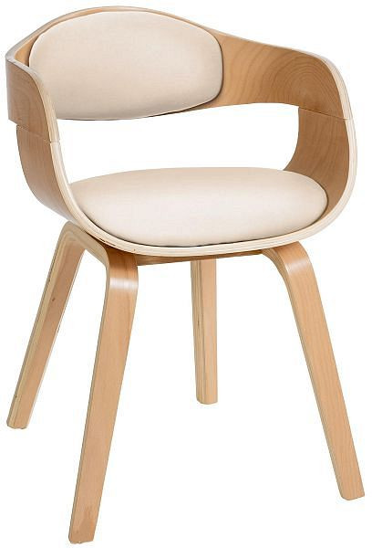 CLP Besucherstuhl Kingston, natura/creme, 18502104