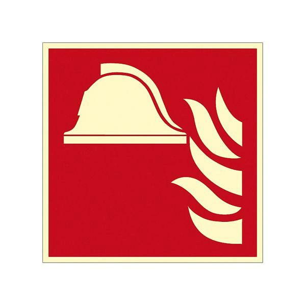 WERO Brandschutzzeichen: Mittel + Geräte zur Brandbekämpfung, ISO 7010, Folie, 500662