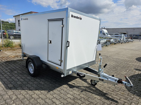 Brenderup Anhänger CD260WBR1300 mit Auffahrklappe und Seitentüre rechts, Maße: 1530 x 2600 x 1500 mm, SW12189