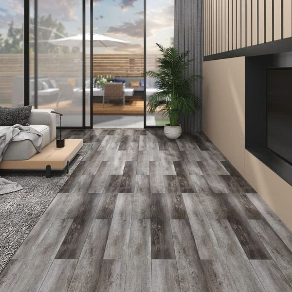 vidaXL PVC-Fliesen Nicht Selbstklebend 4,46 m² 3 mm Holzmuster, 146588