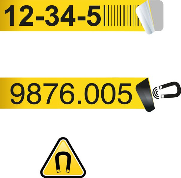 Schulte Regalplatzetikett, selbstklebend, 140 x 38 mm, weiß, 22959