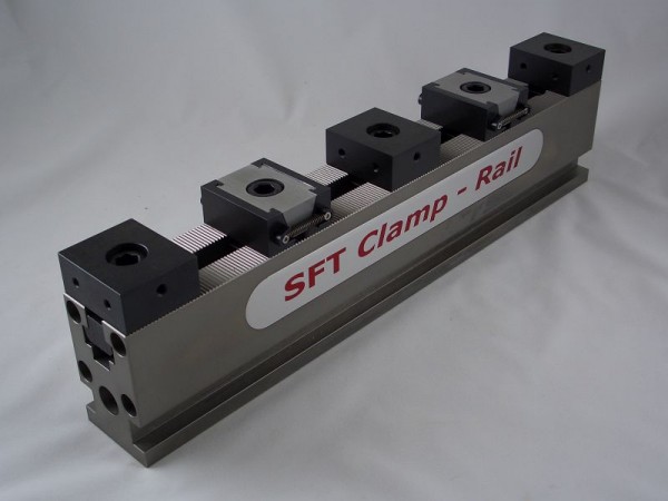SFT Clamp-Rail Spannschienen-Set, 500x50x80mm, 6-teilig, Krallenbacke + 2mm Stufe, CR500.50.018