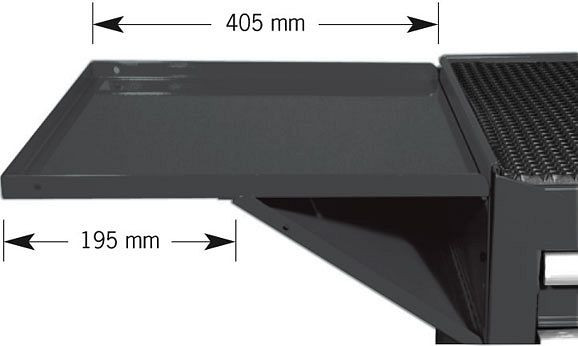 Projahn Ablage-Tisch zu Werkstattwagen "BlackLine" 5901-20, 5907-20