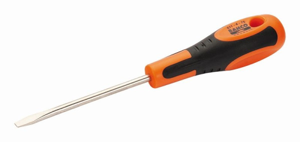 Bahco Schraubendreher, Schlitz, 0,8 x 4,0 x 100 mm, 180 mm, 611-4-100