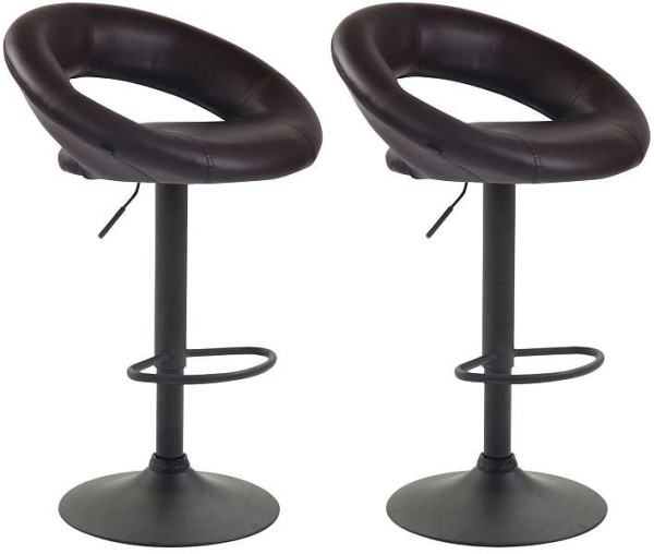 CLP Barhocker Olinda Kunstleder schwarz, braun, VE: 2 Stück, 320295