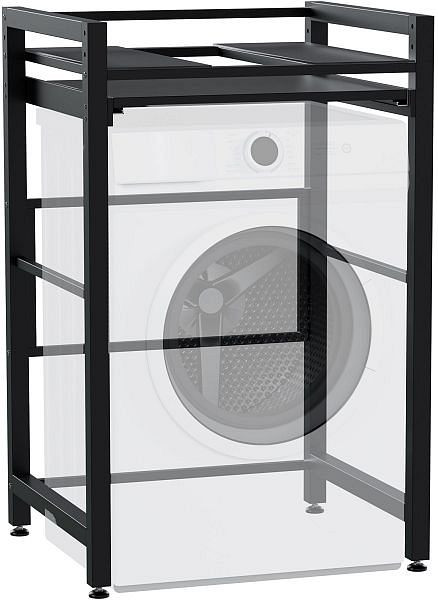 CLP Waschmaschinenregal Juri, schwarz, 327572, 4255716379926
