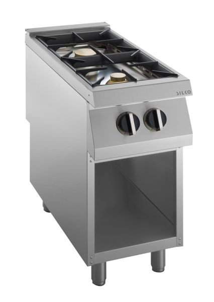 KBS Gas-Kochfläche 2 Brenner 15 kW, offener Unterbau, 10521401