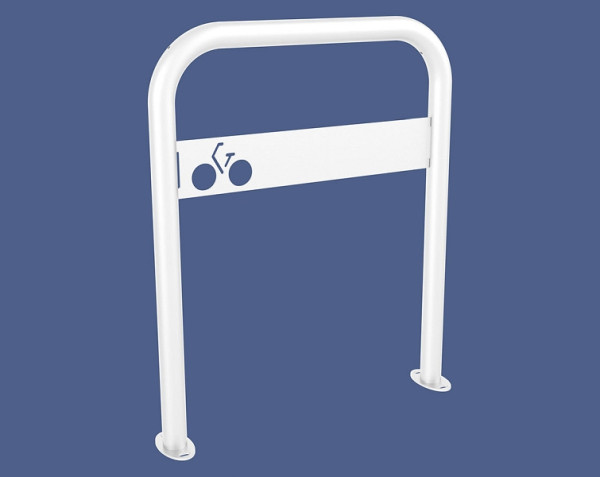 Procity Fahrradbügel mit Beschilderung - Auf Bodenplatten, RAL 9010, 294014.9010