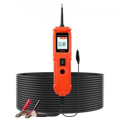 VEVOR Kfz Stromkreistester 8-35 DCV mit Sonde & TFT-Display, Spannungsprüfer mit 4 m Kabel & ABS-Gehäuse, DLXQCDLCSYKCO4QL7001V9