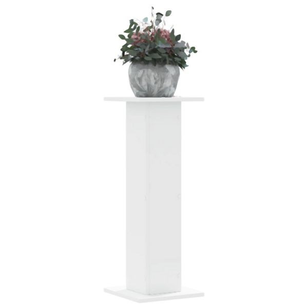 vidaXL Pflanzenständer 2 Stk. Weiß 30x30x80 cm Holzwerkstoff, 3307864