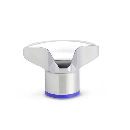 Ganter Edelstahl-Dreisterngriffe, Hygienic Design (GN 5445-40-M6-PL), VE: 5 Stück, 5445-40-M6-PL