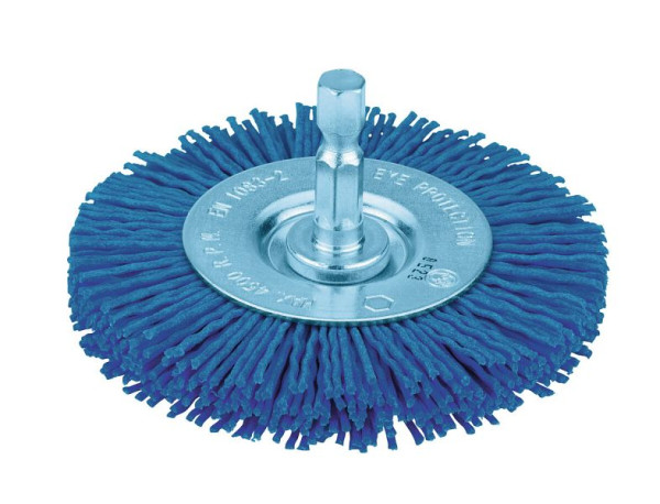 HiKOKI Stahldraht-Rundbürste 75x0,3 mm / 6 mm, grittyflex, Fein (blauer Draht), 751329