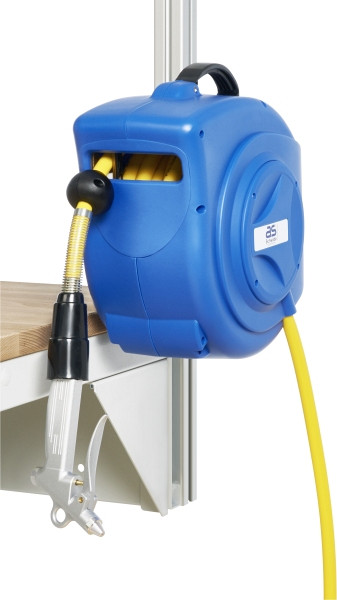 RAU Automatischer Schlauchaufroller, B390 x T180 x H330 mm, blau/schwarz, E-SA-01