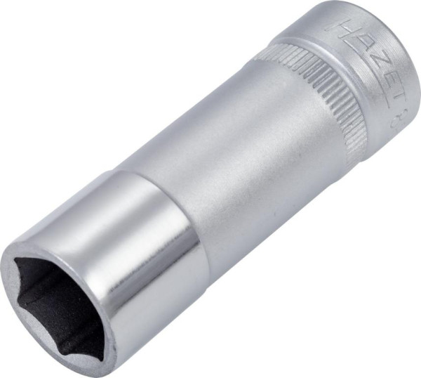 Hazet Steckschlüsseleinsatz, Sechskant, Vierkant hohl 10 mm (3/8 Zoll), 13 mm, Lange Ausführung Mit Rändelung, 880LG-13