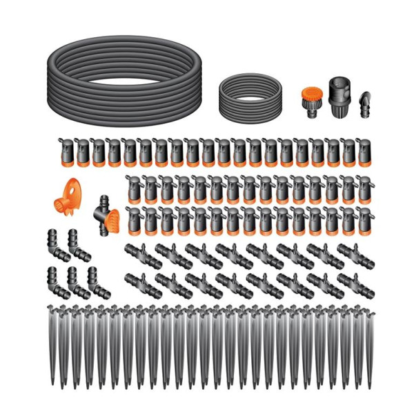 ewuaqua iWater Kompettset MicroDrip Drip Kit Terrasse 50 Pflanzen, CL907720000