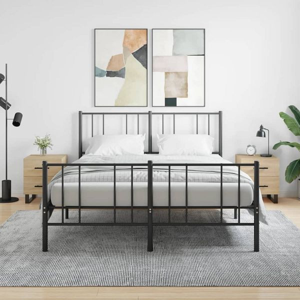 vidaXL Nachttische 2 Stück Sonoma-Eiche 40x35x47,5 cm Holzwerkstoff, 827363