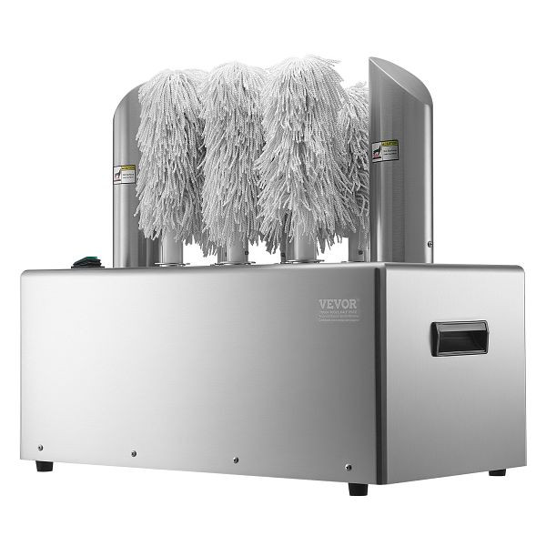 VEVOR Gläserpoliermaschine Gastronomie, 8 Polierköpfe 660 Gläser/h Kommerziell, DDCBJ8GST000Q1RYQV2
