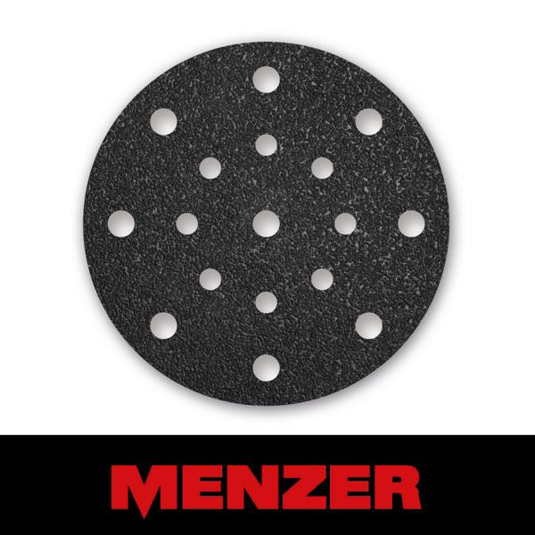 Menzer Klett-Schleifscheibe, Ø 150 mm, 17 Loch, Körnung 40, Siliciumcarbid, VE: 50, 231625040