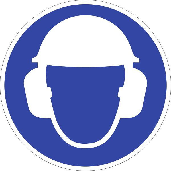 Moedel Gehörschutz und Kopfschutz benutzen, Folie, Ø 200 mm, 51925