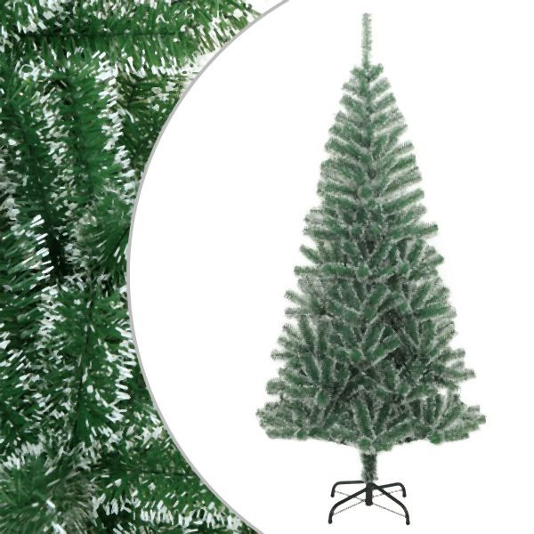 vidaXL Künstlicher Weihnachtsbaum Beschneit Grün 240 cm, 357776