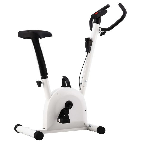 vidaXL Heimtrainer mit Gurtwiderstand Weiß, 92137