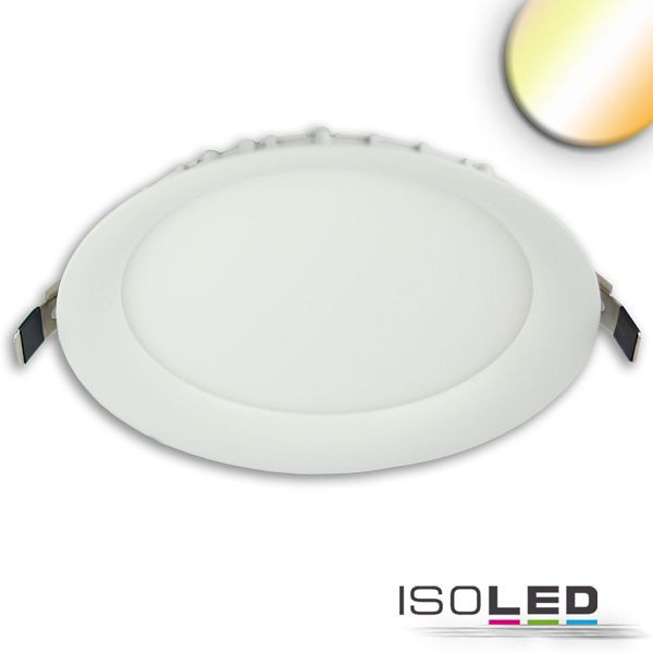 ISOLED LED Downlight, 24W, ultraflach, ColorSwitch 2600/3100/4000K, dimmbar, 112943
