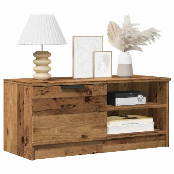 vidaXL TV-Schrank Altholz-Optik 80x35x36,5 cm Holzwerkstoff, 856854