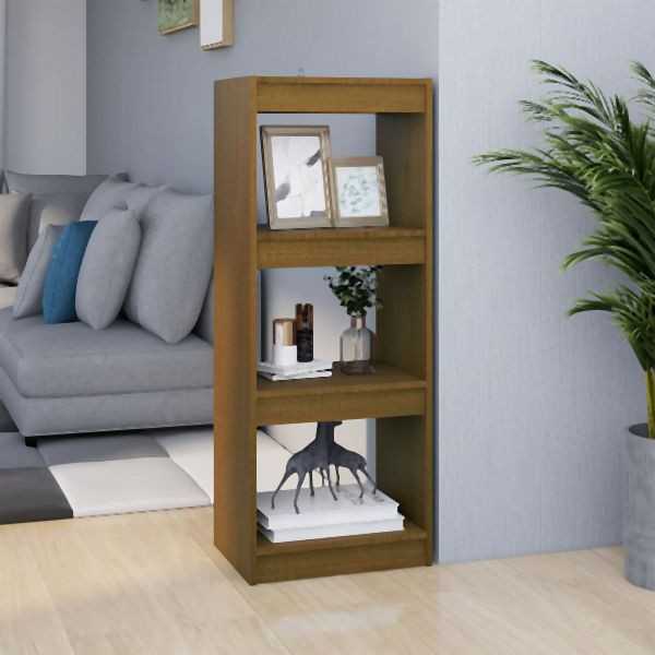 vidaXL Bücherregal/Raumteiler Honigbraun 40x30x103,5 Massivholz Kiefer, 808141