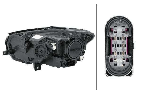 HELLA Hybrid-Hauptscheinwerfer, für u.a. Mercedes-Benz Citan (W420), ECE, für Rechtsverkehr, rechts, 1EG 015 868-021