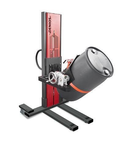 DENIOS Fasslifter Secu Ex Typ W drehbar für 60-bis 220-Liter-Fässer, schmales Fahrwerk, H 2135 mm, ATEX, 236574