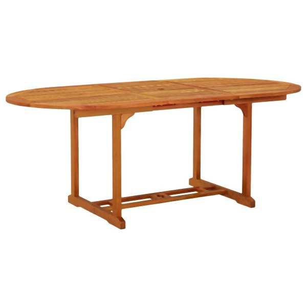 vidaXL Gartentisch 200x100x75 cm Massivholz Eukalyptus, 316068