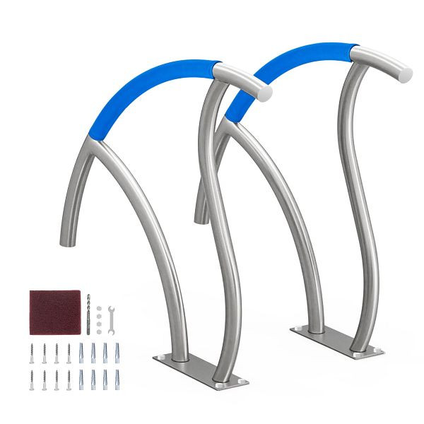VEVOR Pool Handlauf Haltegriff Pooleinstieg Einstieghilfe B-3030-D, 1395x810x100mm, Set bestehend aus 2 Stück, BXGYCFSDDB30FQ827V0
