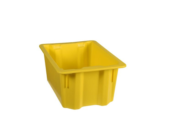 Plastipol-Scheu K 400/1 POLYBOX PP GELB, 400 mm x 280 mm x 180 mm, 28410014