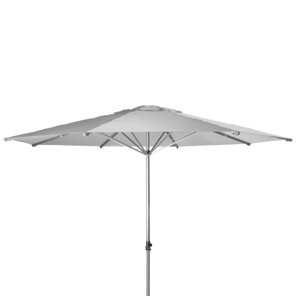 doppler ALU-EXPERT 400/8 - Rohr 50mm - Waterproof 827 HELLGRAI, Sonnenschirm, mit Windventil, ohne Volant, 62991TEMWOV827