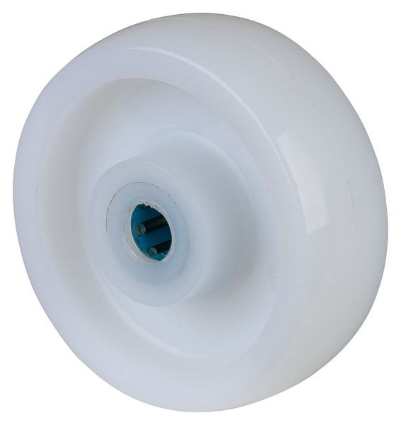 BS Rollen Kunststoffrad, weiß, Edelstahl-Rollenlager, Raddurchmesser 100 mm, VE: 4 Stück, B14.100