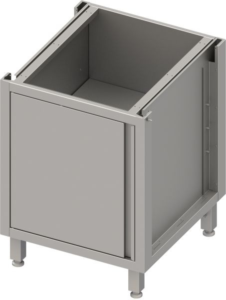 Stalgast Edelstahl Unterschrank Boxversion 2.0, für Beine/Sockelrahmen, mit Flügeltür 600x540x660 mm, BX06551
