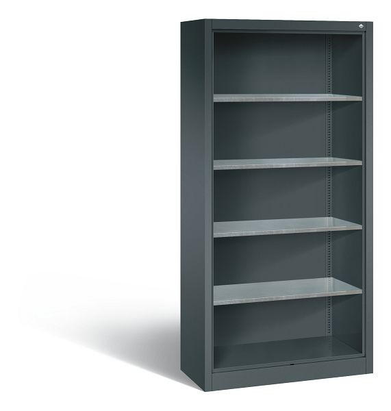 C+P Stahlregal mit Rückwand Acurado, H1950xB930xT400mm, Farbe: Anthrazit, 8920-02 S10028