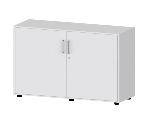 Deskin Flügeltürenschrank EVO, Dekor lichtgrau, B 1200 x H 758 x T 420 mm, 275221