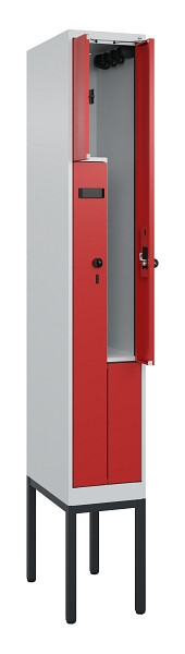 C+P Z-Spind Evolo PLUS, Gestell, 2 Fächer, 2120x300x500mm, 7035/3000, Drehriegel, 0490337-102 S10007