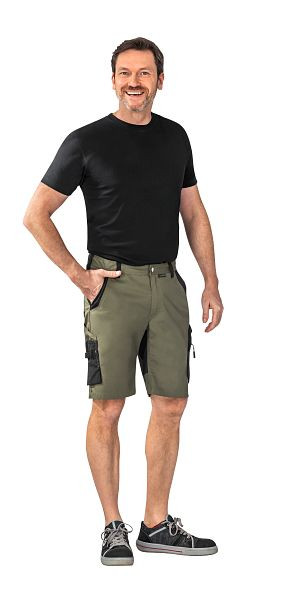Planam Norit Herren Shorts, oliv/schwarz, Größe XL, 6455056
