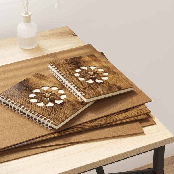 vidaXL Dekoplatten 50 pcs Räuchereiche 30 x 42 x 0.3 cm Holzwerkstoff, 885592