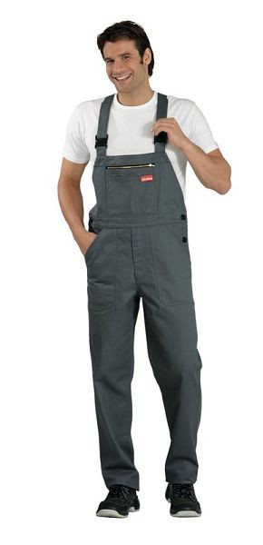 Planam BW 290 Latzhose, grau, Größe 64, 0193064, 4030913095011