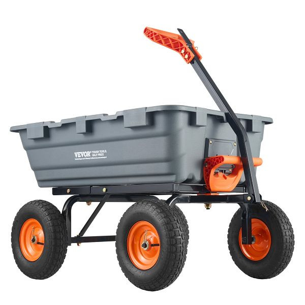 VEVOR Transportwagen Gartenwagen Schubkarre Handwagen Kippfunktion 544kg, SLZXTC1200B0XEEV4V0