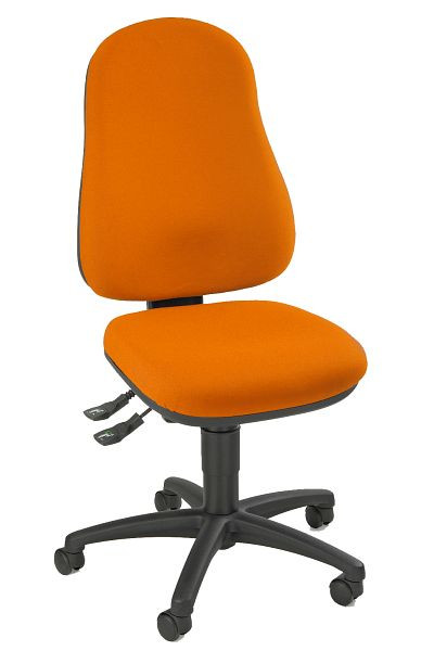 Topstar Bandscheiben-Drehstuhl, für Home Office, Muldensitz, orange, 8160G04