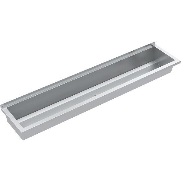 KWC Waschrinne, PLANOX, Edelstahl, Wandmontage, 1800x210x382 mm, ohne Armaturenbank, 2030043781