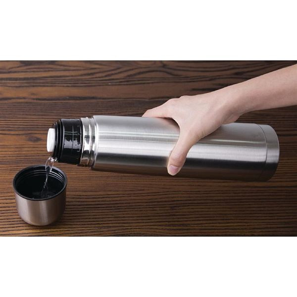 Olympia Isolierflasche 1L, Edelstahl, CN696, 5050984455186